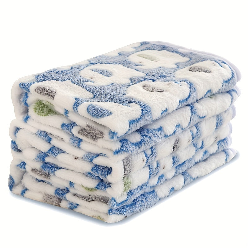 3pcs Ultra-Soft Plush Elephant Pattern Pet Blankets - Cozy Flannel Throws for Dogs with Premium Quality, Cute Design, and Warmth - Perfect for Snuggling and Cuddling